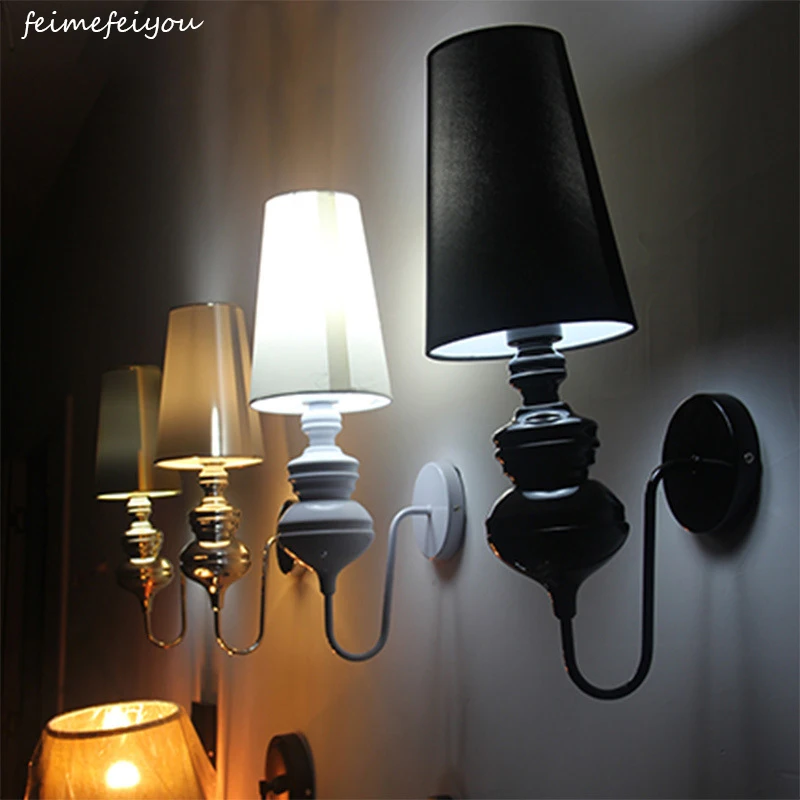 Spanish modern Guard Wall Lamps European Nordic Style Bedroom Bedside Corridor Study Lights e27 Hand Cloth Lampshade
Spanish modern Guard Wall Lamps European Nordic Style Bedroom Bedside Corridor Study Lights e27 Hand Cloth Lampshade