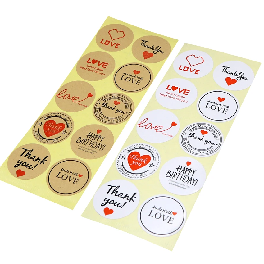 1000PCS/lot Kawaii Thank you Round Red love kraft Paper Handmade Adhesive sealing stickers Stationery School Supplies Wholesale
1000PCS/lot Kawaii Thank you Round Red love kraft Paper Handmade Adhesive sealing stickers Stationery School Supplies Wholesale