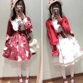 2019 Rushed Real Short Sleeve Japanese Soft Budding Cute Girl Lolita Doll Collar Retro Musical Instrument Rabbit Sister Dress
2019 Rushed Real Short Sleeve Japanese Soft Budding Cute Girl Lolita Doll Collar Retro Musical Instrument Rabbit Sister Dress