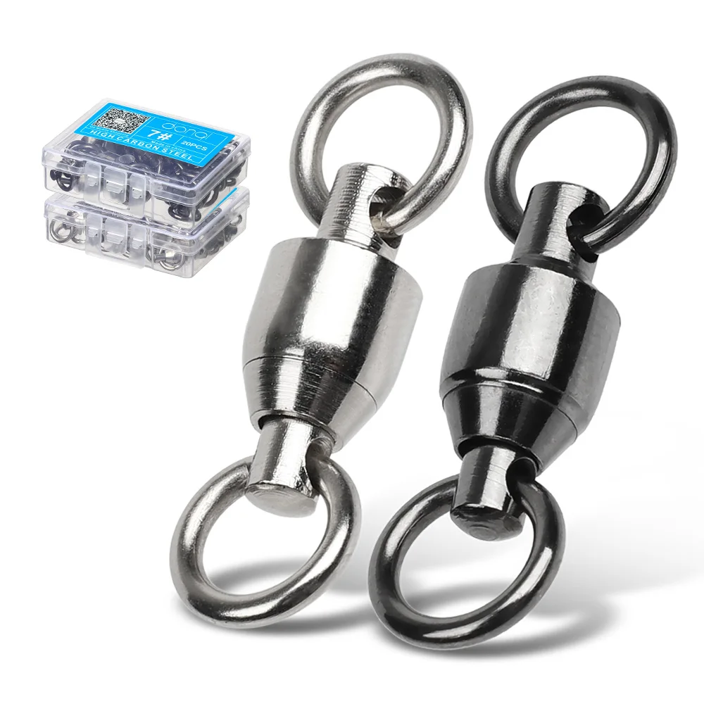 DONQL 10/20/50pcs High Strength Rolling Swivel Fishing Connector Ball Bearing Stainless Steel Solid Ring Fishing Accessories
DONQL 10/20/50pcs High Strength Rolling Swivel Fishing Connector Ball Bearing Stainless Steel Solid Ring Fishing Accessories