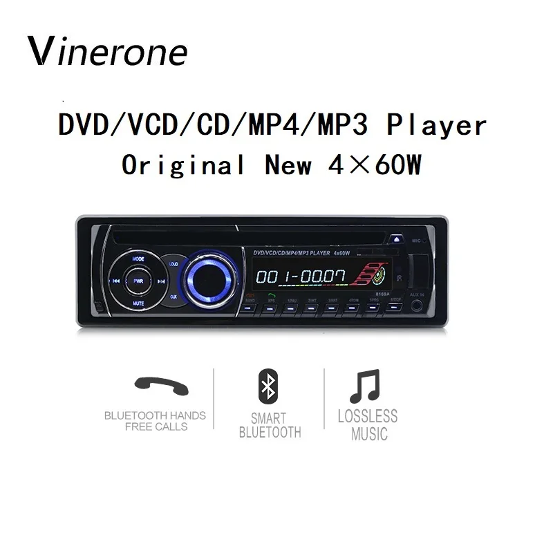 Vinerone Original Car Radio CD Player 4x60W DVD MP3 Player Bluetooth FM AUX SD USB 1 Din Auto Radio Autoradio 1din Car Audio
Vinerone Original Car Radio CD Player 4x60W DVD MP3 Player Bluetooth FM AUX SD USB 1 Din Auto Radio Autoradio 1din Car Audio