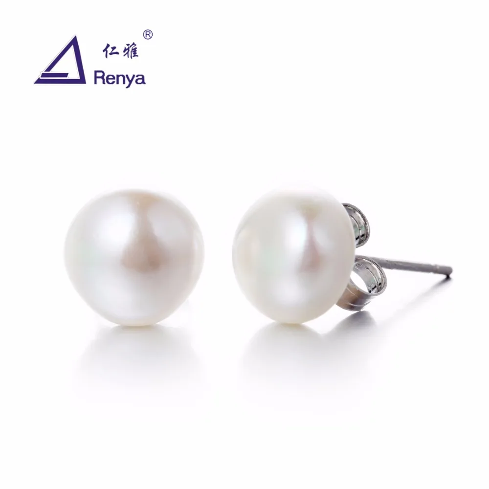 Renya Simple Freshwater Pearl Earrings 8mm Round Pearl Post Earrings Classic Earring For Gift
Renya Simple Freshwater Pearl Earrings 8mm Round Pearl Post Earrings Classic Earring For Gift