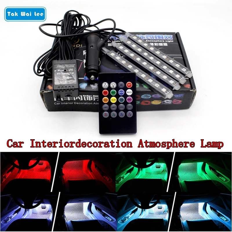 Tak Wai Lee 4Pcs 7 Colors LED Car Atmosphere RGB Strip Light Styling Voice Music Remote Control Interior Lamp 2X 4X Single Color
Tak Wai Lee 4Pcs 7 Colors LED Car Atmosphere RGB Strip Light Styling Voice Music Remote Control Interior Lamp 2X 4X Single Color