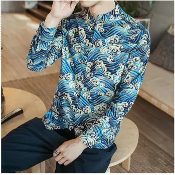 Chinese Traditional Autumn Winter Shirt new brand Printed shirt clothing Chinese clothing man tang suit slim fit shirt for men
Chinese Traditional Autumn Winter Shirt new brand Printed shirt clothing Chinese clothing man tang suit slim fit shirt for men