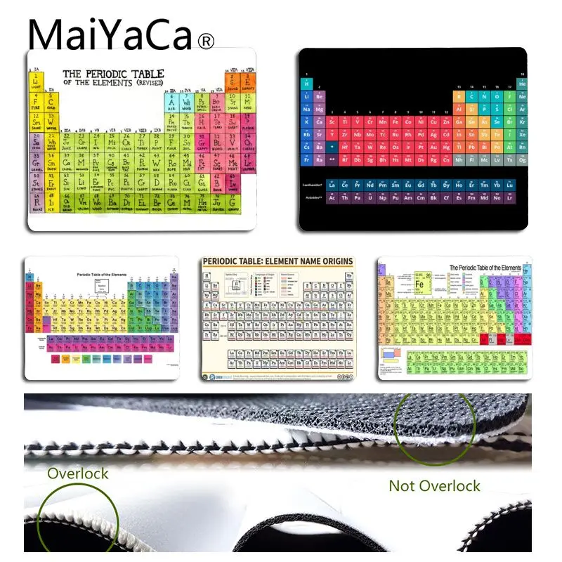MaiYaCa periodic table of the elements Gamer Speed Mice Retail Small Rubber Mousepad Natural Rubber Gaming mousepad Desk Mat
MaiYaCa periodic table of the elements Gamer Speed Mice Retail Small Rubber Mousepad Natural Rubber Gaming mousepad Desk Mat