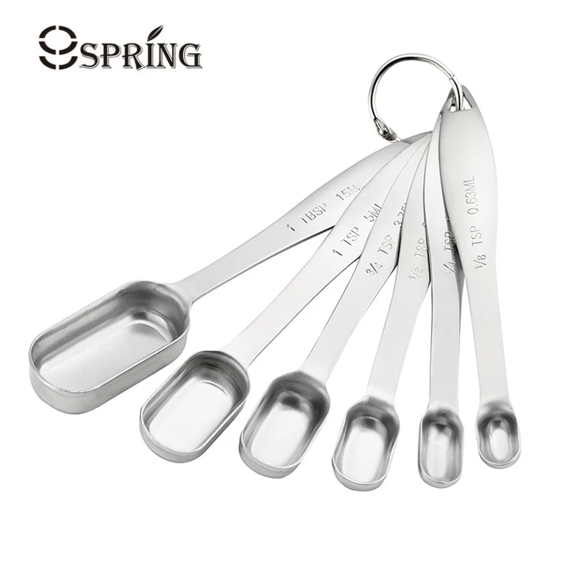 6Pcs Stainless Steel Measuring Spoon Kitchen Scale Narrow Measuring Spoons for Spice Powder Sugar Jar Coffee Scoop Baking Tools
6Pcs Stainless Steel Measuring Spoon Kitchen Scale Narrow Measuring Spoons for Spice Powder Sugar Jar Coffee Scoop Baking Tools