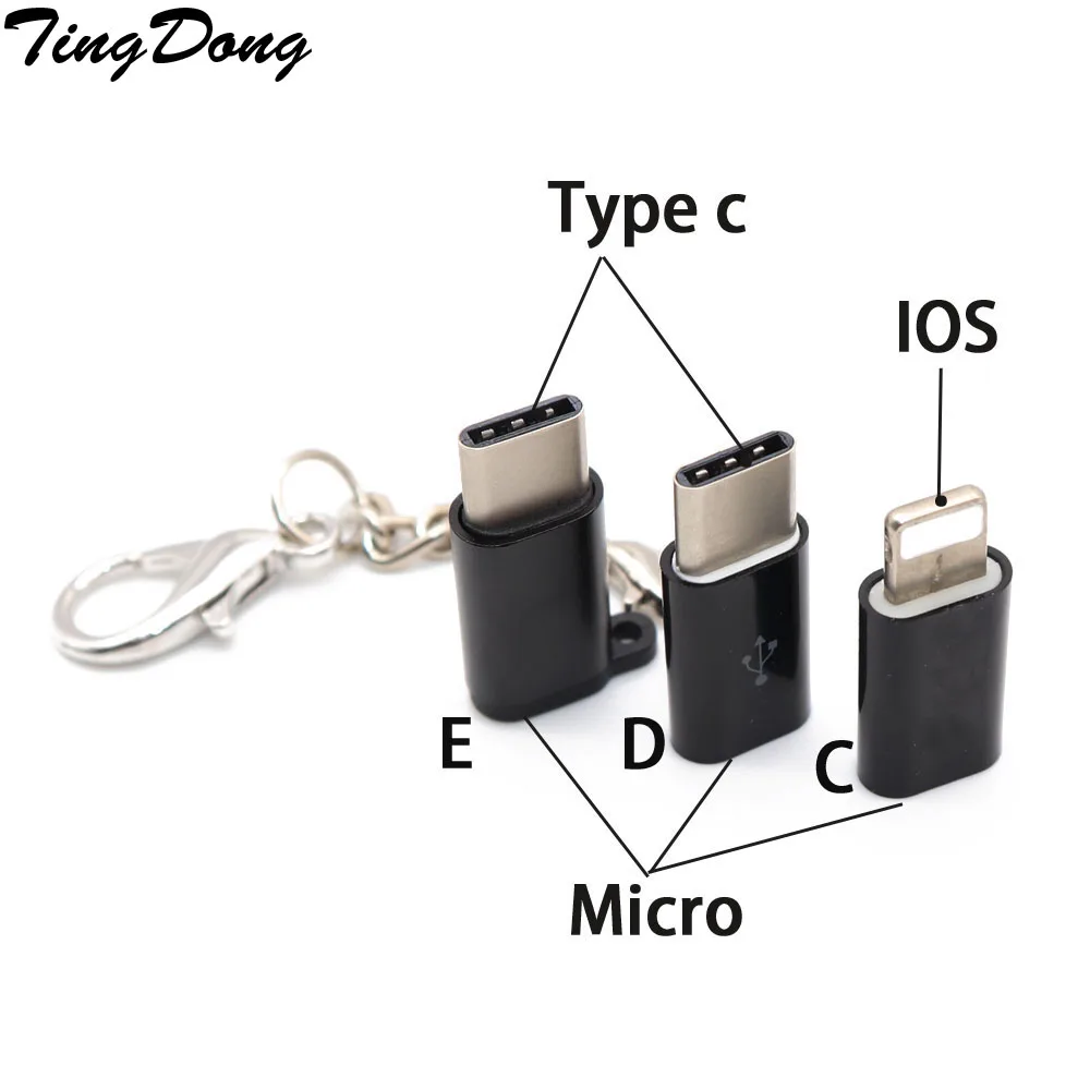 TingDong 2pcs USB Micro Female to Type C / For iphone X 8 7 6/ Micro Male Connector Converter USB-C Android Phone Adapter
TingDong 2pcs USB Micro Female to Type C / For iphone X 8 7 6/ Micro Male Connector Converter USB-C Android Phone Adapter