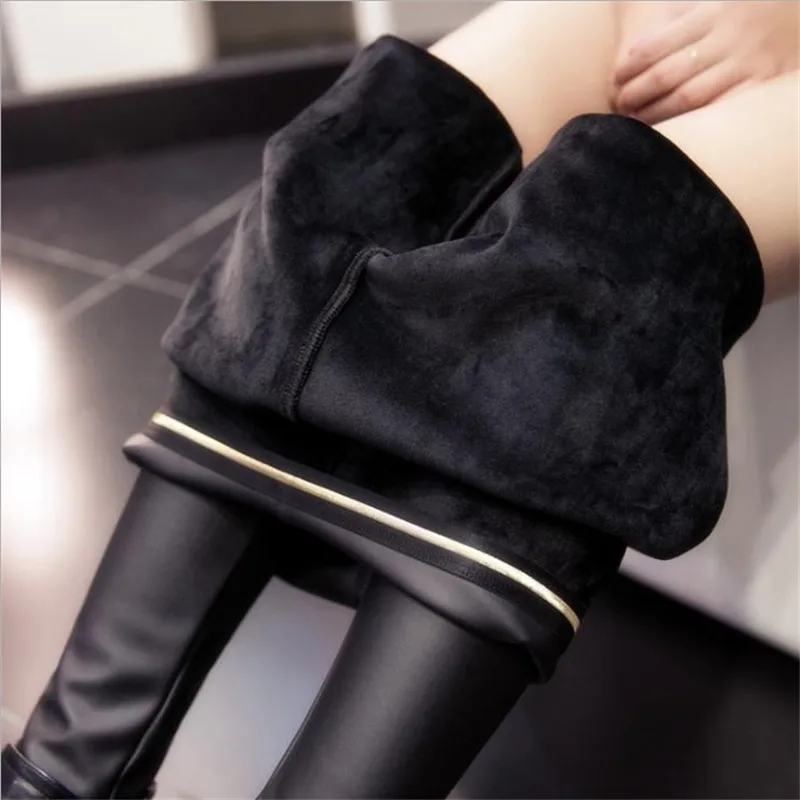 2019 New Women Winter Leather Leggings High Waist Leggins Thick Velet Legging Warm Black Push Up Leggings Jeggings M-3XL D017
2019 New Women Winter Leather Leggings High Waist Leggins Thick Velet Legging Warm Black Push Up Leggings Jeggings M-3XL D017