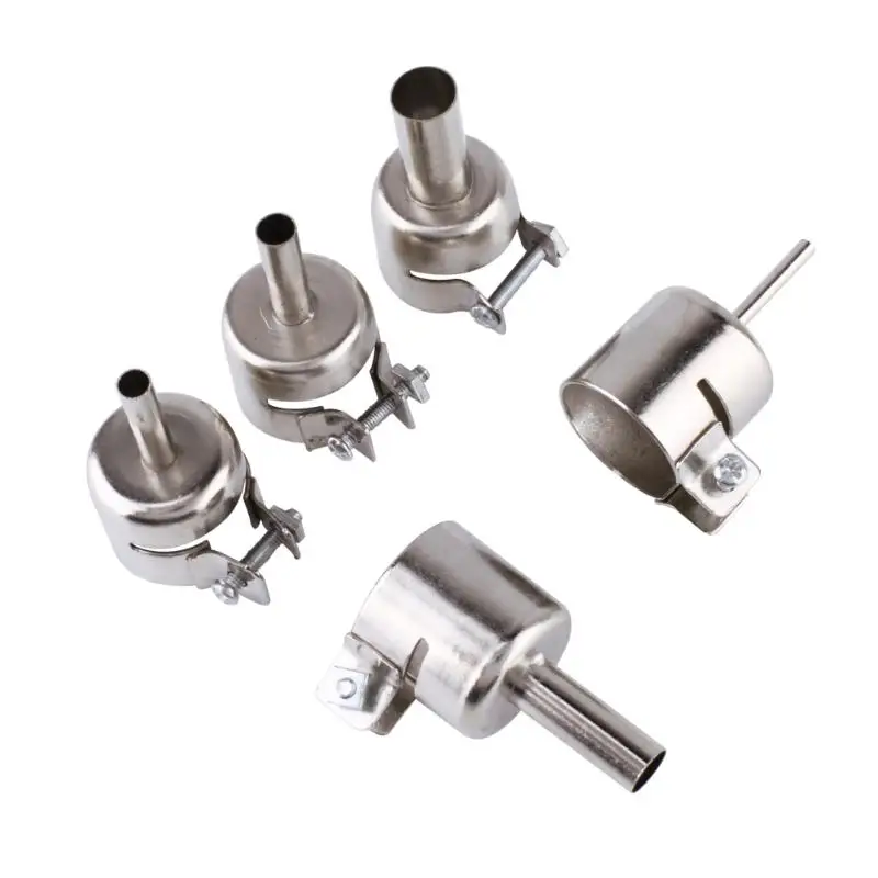 Hot 5pcs/lot Hot Air Soldering Station Heat Gun Nozzles for 850 852D 898 858 Soldering Station Gun Blower Nozzles Accessories
Hot 5pcs/lot Hot Air Soldering Station Heat Gun Nozzles for 850 852D 898 858 Soldering Station Gun Blower Nozzles Accessories