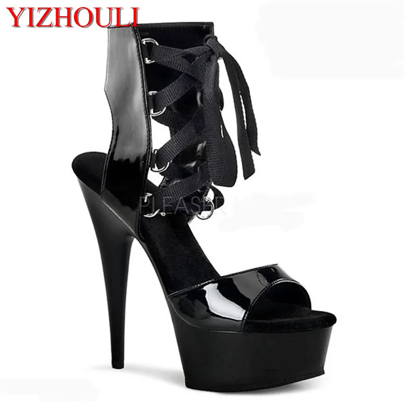 Sexy front strap cool boots 15cm high-heeled shoes female sandals Unusual High Heel Shoes fashion 6 inch high boots
Sexy front strap cool boots 15cm high-heeled shoes female sandals Unusual High Heel Shoes fashion 6 inch high boots