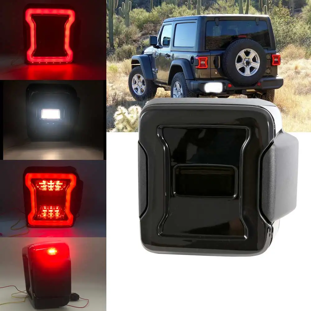New LED Tail Lights Wrangler JL Brake Reverse Lamp Back Up Rear Parking Stop Light Daytime Running for Jeep Wrangle JL 2018-2019
New LED Tail Lights Wrangler JL Brake Reverse Lamp Back Up Rear Parking Stop Light Daytime Running for Jeep Wrangle JL 2018-2019