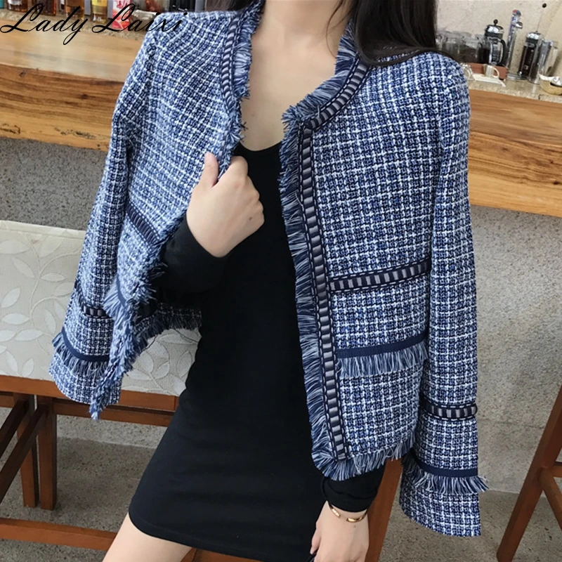 2019 Autumn NEW Fashion Small Fragrance Tweed Jacket Coat Women Tassel Long Sleeve Casual Slim Open Stitch Overcoat
2019 Autumn NEW Fashion Small Fragrance Tweed Jacket Coat Women Tassel Long Sleeve Casual Slim Open Stitch Overcoat