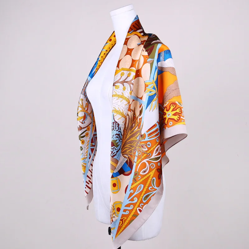 HA117 Spring 2019 New Style Women's Scarves Beach Shawl Large 110 Cm Silk Crepe Satin Brand 100% Silk Scarf
HA117 Spring 2019 New Style Women's Scarves Beach Shawl Large 110 Cm Silk Crepe Satin Brand 100% Silk Scarf