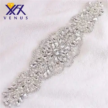 XINFANGXIU Rhinestone Applique Beaded Applique Sparkly Rhinestone Trim Applique for Wedding Dress Decoration
XINFANGXIU Rhinestone Applique Beaded Applique Sparkly Rhinestone Trim Applique for Wedding Dress Decoration