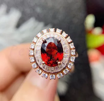 Per jewelry Natural real garnet ring Free shipping 925 sterling silver 2.8ct gemstone Luxury style rings Fine jewelry S97804
Per jewelry Natural real garnet ring Free shipping 925 sterling silver 2.8ct gemstone Luxury style rings Fine jewelry S97804