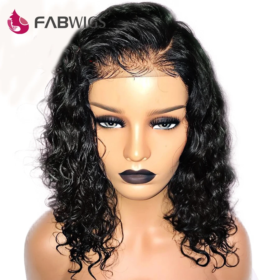 Fabwigs 13x6 Синтетические волосы на кружеве натуральные парики с ребенком Вьющиеся