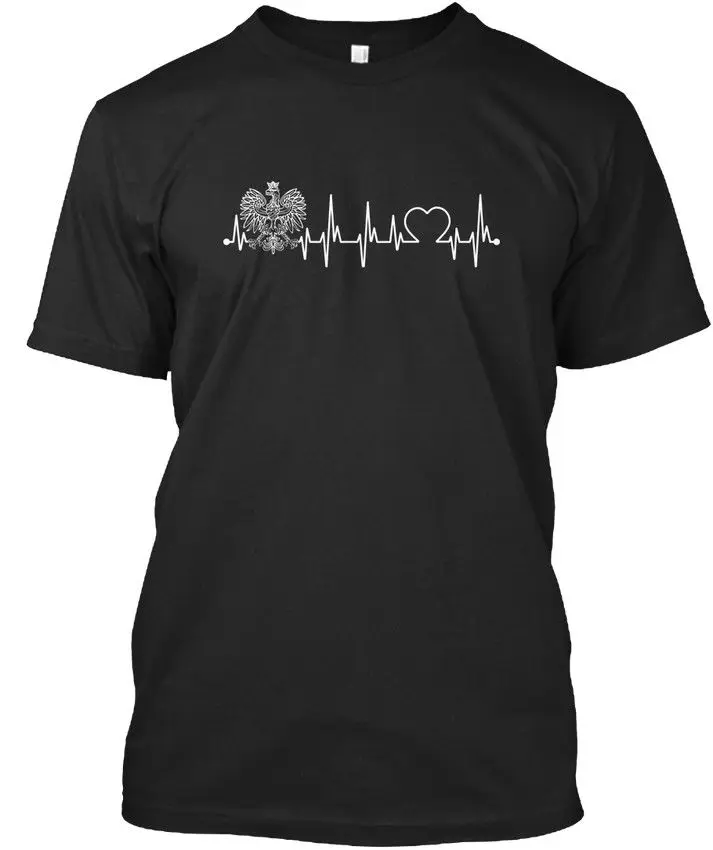 2018 модная однотонная мужская футболка Польша Always In My Heart Beat стильные футболки