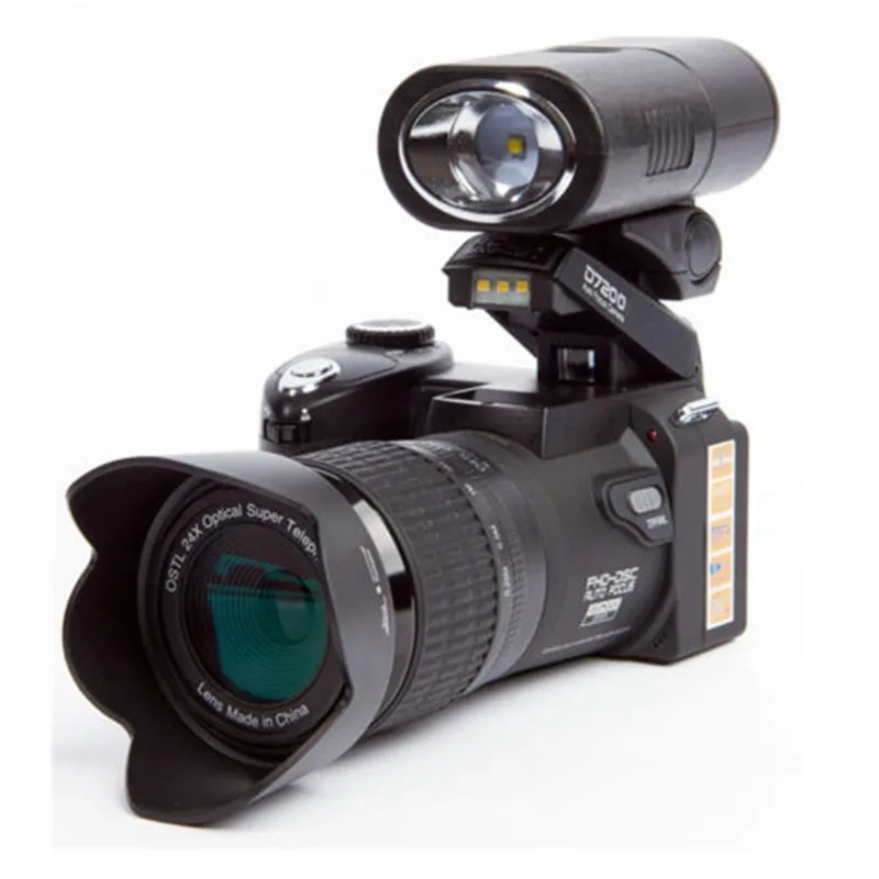 POLO D7200 Digital Camera 33MP 1080P Auto Focus SLR HD Video Cameras 24X +Telephoto Lens Wide Angle Lens LED Fill Light Bag
POLO D7200 Digital Camera 33MP 1080P Auto Focus SLR HD Video Cameras 24X +Telephoto Lens Wide Angle Lens LED Fill Light Bag