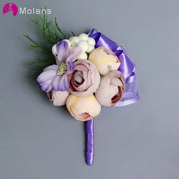 MOLANS Boutonniere With Pin Silk Groom Flower Boutonniere for Men Wedding Prom Party Accessories Man Suit Decoration
MOLANS Boutonniere With Pin Silk Groom Flower Boutonniere for Men Wedding Prom Party Accessories Man Suit Decoration