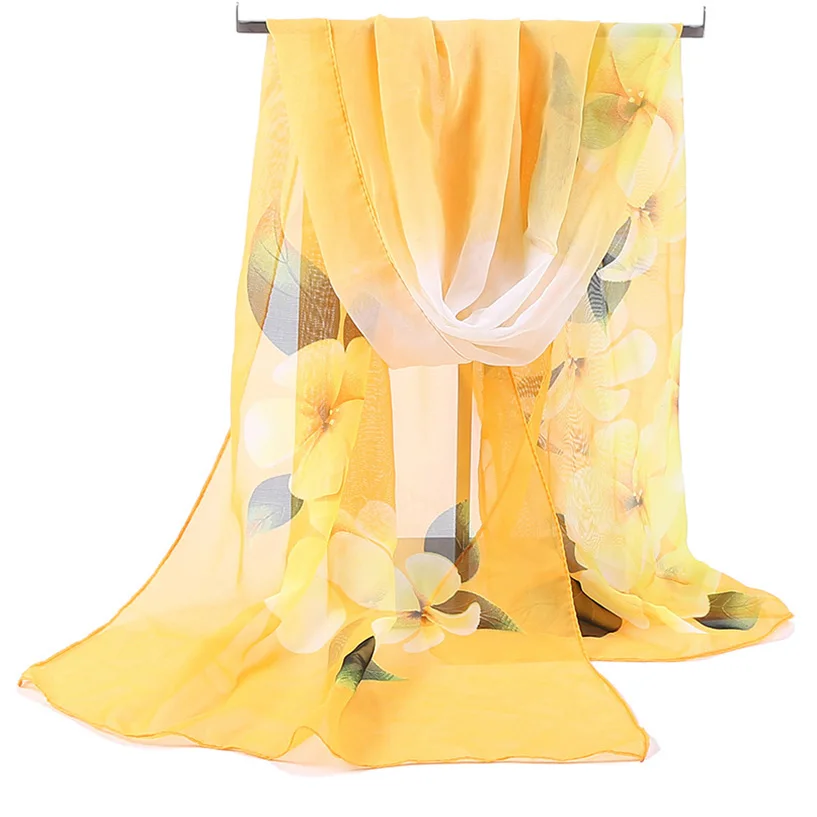 Summer Beach Yellow Print Women's Scarves Variety Chiffon Scarf Decoration Long Tulle Stole Ladies Fashion Shawl Foulard Femme
Summer Beach Yellow Print Women's Scarves Variety Chiffon Scarf Decoration Long Tulle Stole Ladies Fashion Shawl Foulard Femme