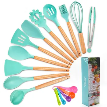 12Pcs Silicone Cooking Utensils Set Heat Resistant Non-Stick Spoons Spatula Tongs Baking Set Kitchenware Cookware Tool
12Pcs Silicone Cooking Utensils Set Heat Resistant Non-Stick Spoons Spatula Tongs Baking Set Kitchenware Cookware Tool