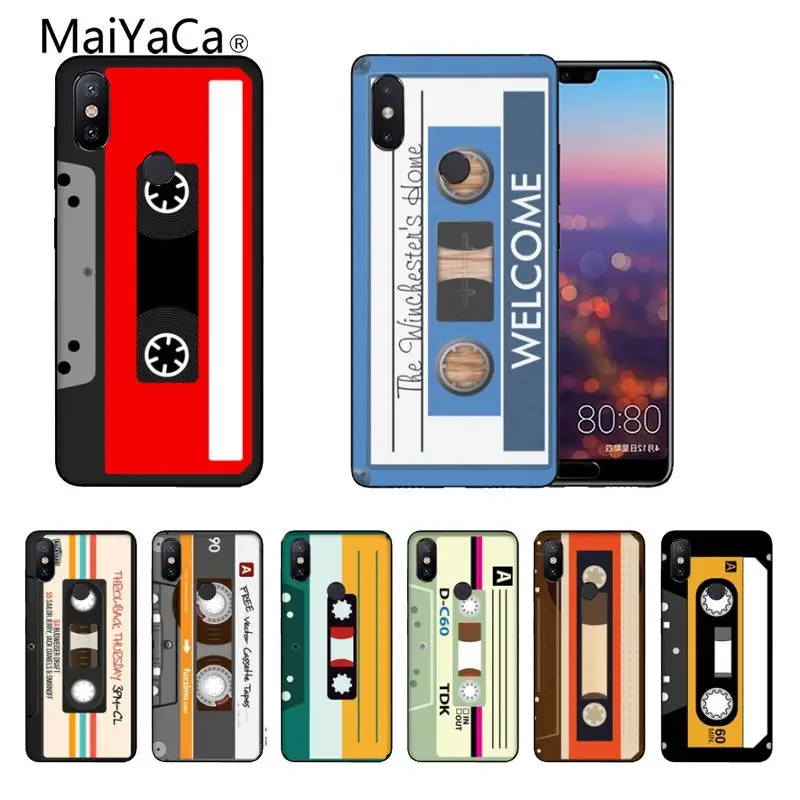 Классический ретро кассета лента DIY печать рисунок чехол для телефона Xiaomi mi6 mi8