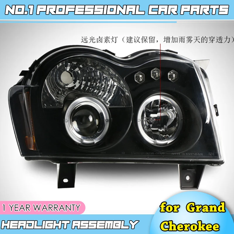 car accessories 2005 2006-2008 for Grand Cherokee headlights for Grand Chero angle eyes drl H7 hid Bi-Xenon Lens low beam
car accessories 2005 2006-2008 for Grand Cherokee headlights for Grand Chero angle eyes drl H7 hid Bi-Xenon Lens low beam