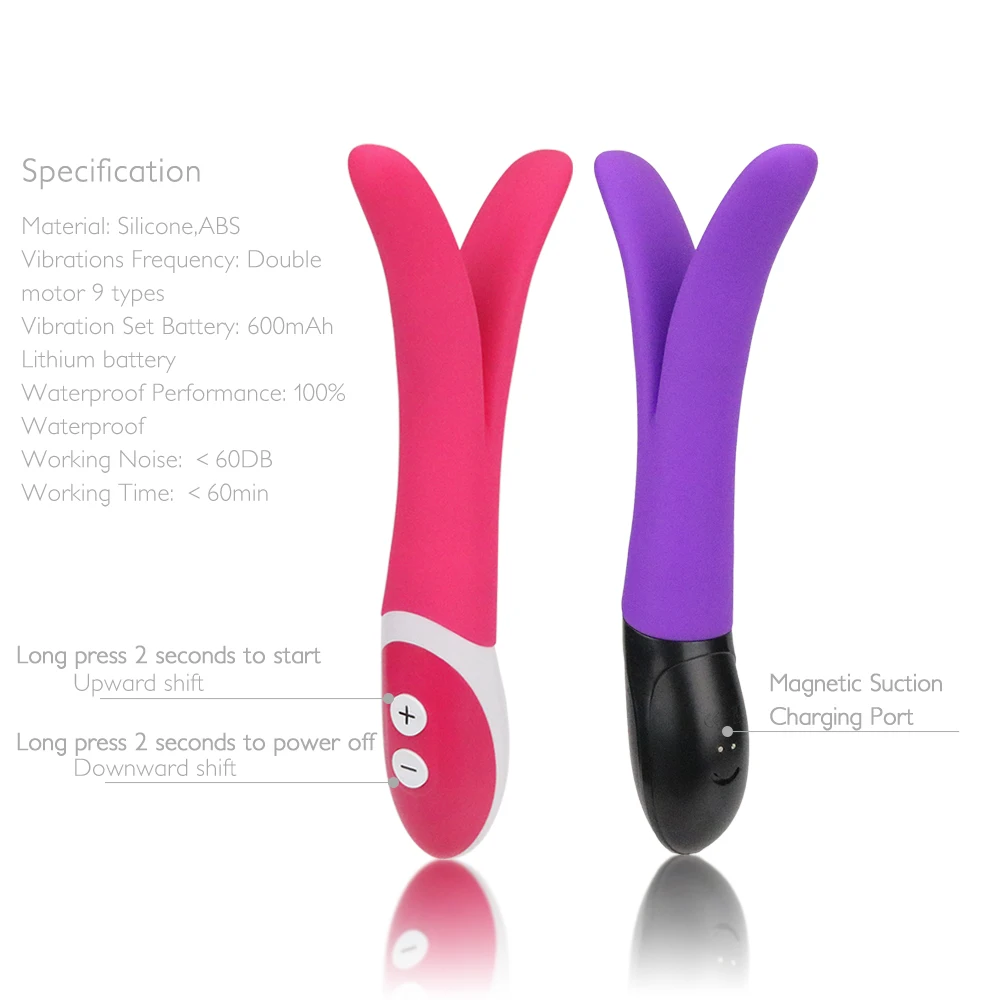 Waterproof Rabbit Vibrator G spot Massager Multispeed Sex Toy Silicone Dual motors Vibrators for Women Sex Products for couple 19