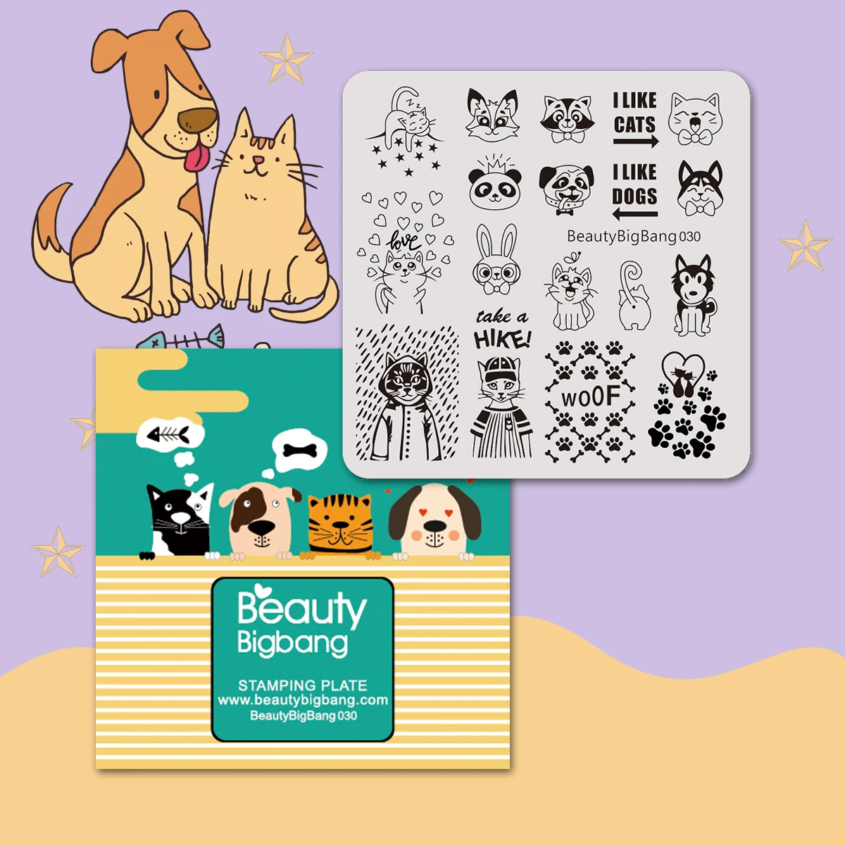 Beautybigbang Vintage Stainless Steel Nail Stamping Plates Cute Panda Dog Dream Heart Cat Image Nail Art Template Stencil 030
Beautybigbang Vintage Stainless Steel Nail Stamping Plates Cute Panda Dog Dream Heart Cat Image Nail Art Template Stencil 030