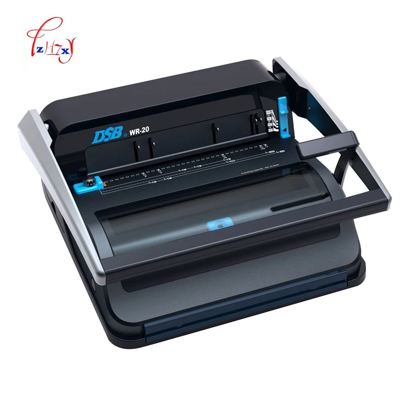

A4 Manual Wire binding machine paper book binder machine booklet maker Office & School Supplies and Household WR-20 1pc