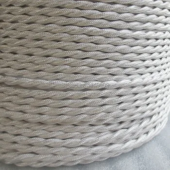 Shiny White Color 2 Wire 0.75mm2 Twisted Electrical Wire Vintage Lamp Cord Braided Wire
Shiny White Color 2 Wire 0.75mm2 Twisted Electrical Wire Vintage Lamp Cord Braided Wire