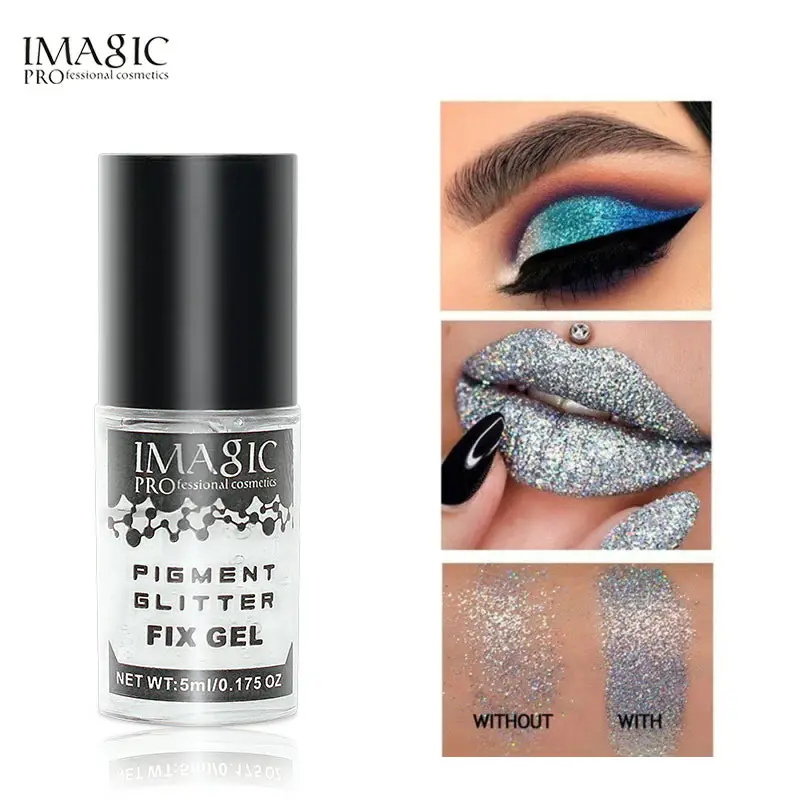 IMAGIC Makeup Fix Gel Glitter Eyeshadow Pigment Loose Powder Liquid Glue Waterproof Glitter Shimmer Eyeshadow and Makeup brush
IMAGIC Makeup Fix Gel Glitter Eyeshadow Pigment Loose Powder Liquid Glue Waterproof Glitter Shimmer Eyeshadow and Makeup brush