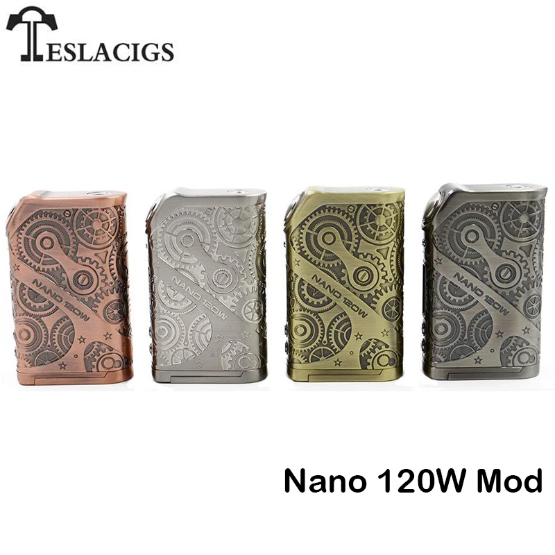 Original Teslacigs Nano VW APV Box Mod Vape 120W Tesla Nano Mod Support RTA/RDA/RDTA/RBA Tank Electronic Cigarette Vaporizer
Original Teslacigs Nano VW APV Box Mod Vape 120W Tesla Nano Mod Support RTA/RDA/RDTA/RBA Tank Electronic Cigarette Vaporizer