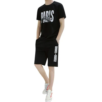 Two Piece Set Men Short Sleeve Men Tracksuits T Shirt Cropped Letter Top+Shorts Streewear O-Neck Sportswear Tops Short Trousers
Two Piece Set Men Short Sleeve Men Tracksuits T Shirt Cropped Letter Top+Shorts Streewear O-Neck Sportswear Tops Short Trousers