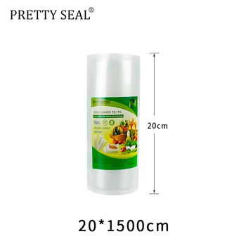 PRETTYSEAL food Storage saver bags Vacuum Polythene bag custom size Bags For Kitchen Vacuum Sealer to keep fresh 1roll 25*1500cm
PRETTYSEAL food Storage saver bags Vacuum Polythene bag custom size Bags For Kitchen Vacuum Sealer to keep fresh 1roll 25*1500cm