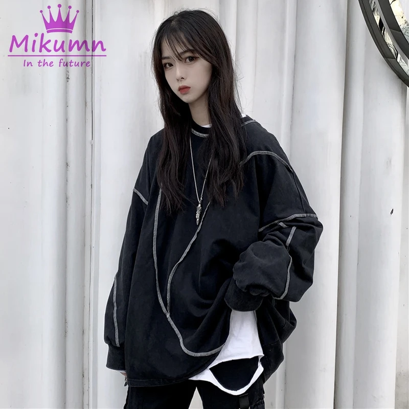 2019 Spring Autumn Women Sweatshirt Loose Harajuku Hoodie Black White Gothic Punk Oversize Long Sleeve Female Pullover Top
2019 Spring Autumn Women Sweatshirt Loose Harajuku Hoodie Black White Gothic Punk Oversize Long Sleeve Female Pullover Top
