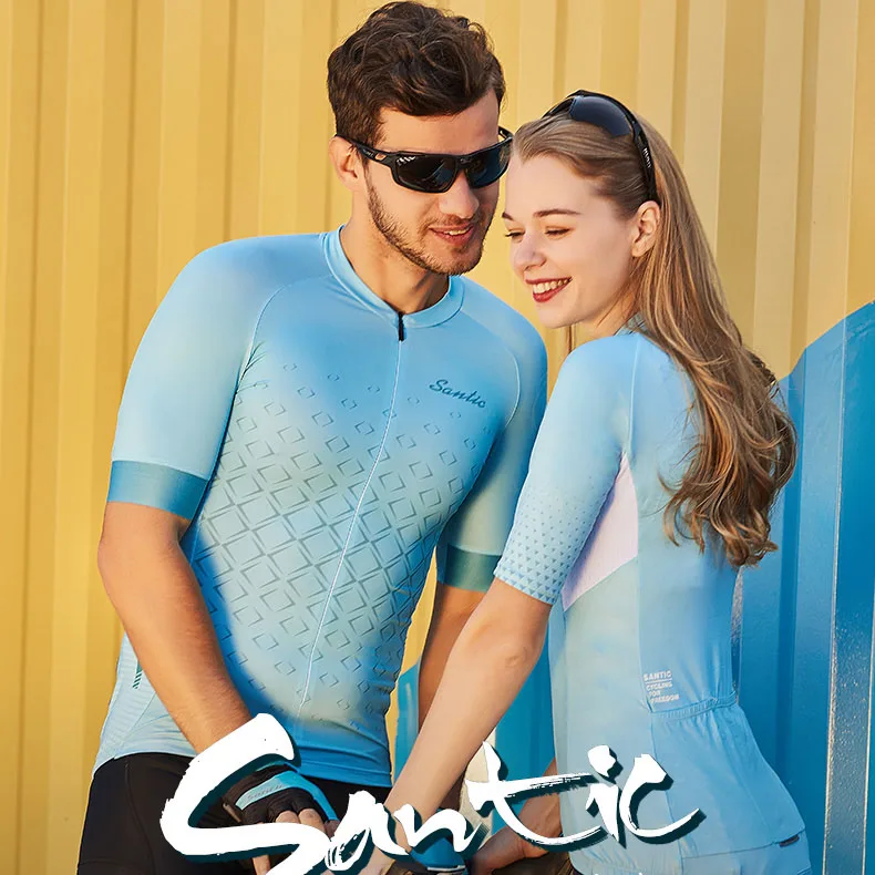 Santic Men Women Cycling Jersey Short Sleeve Race Fit Bike Jersey Shirt Cycling Summer Breathable Jerseys Couple Cycling Shirt
Santic Men Women Cycling Jersey Short Sleeve Race Fit Bike Jersey Shirt Cycling Summer Breathable Jerseys Couple Cycling Shirt