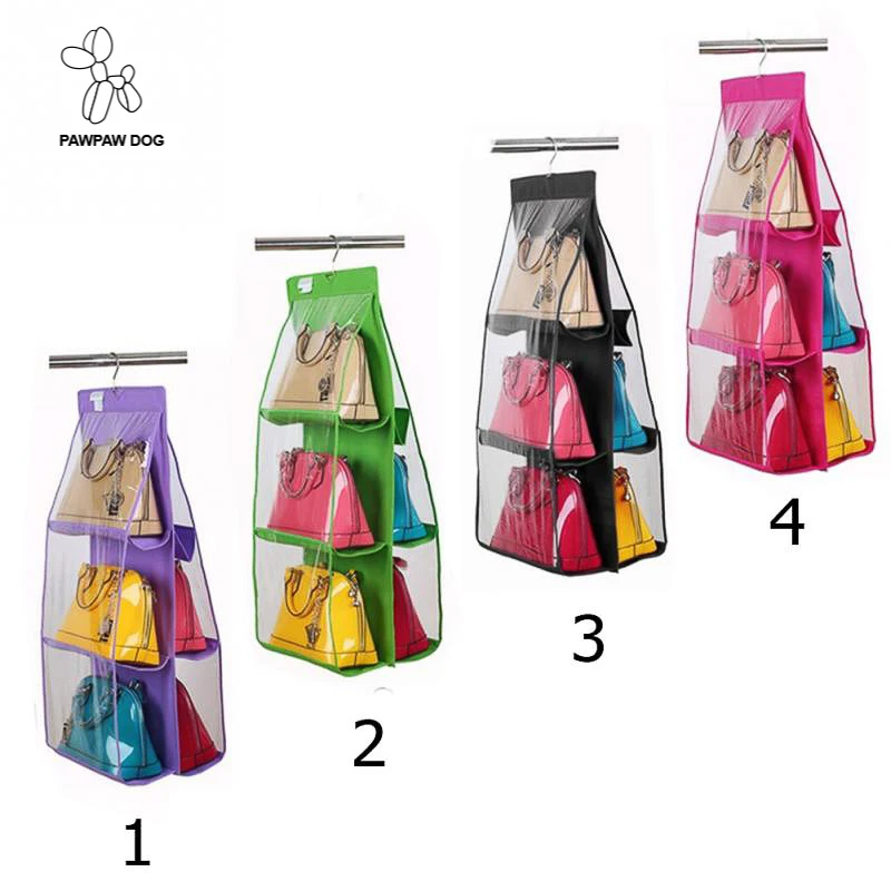 6 Pockets Hanging Storage functional Bag Purse Handbag Tote Organizer Closet Rack Hangers 4 Color
6 Pockets Hanging Storage functional Bag Purse Handbag Tote Organizer Closet Rack Hangers 4 Color