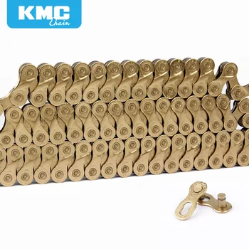 KMC X9 Golden Alloy Iron 9/18/27 Speed Bike Chain MTB Mountain Road Bike Universal Bicycle Chain 116 Links Missing Connect Links
KMC X9 Golden Alloy Iron 9/18/27 Speed Bike Chain MTB Mountain Road Bike Universal Bicycle Chain 116 Links Missing Connect Links