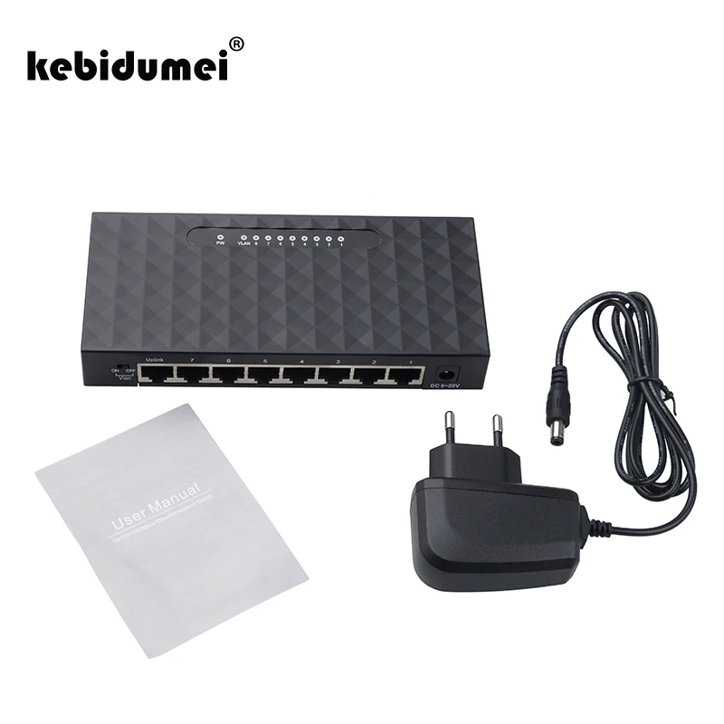 kebidumei High Performance Smart Gigabit Switch 8 Port Switch 8 Port 10/100/1000Base Gigabit Ethernet Network Switch
kebidumei High Performance Smart Gigabit Switch 8 Port Switch 8 Port 10/100/1000Base Gigabit Ethernet Network Switch