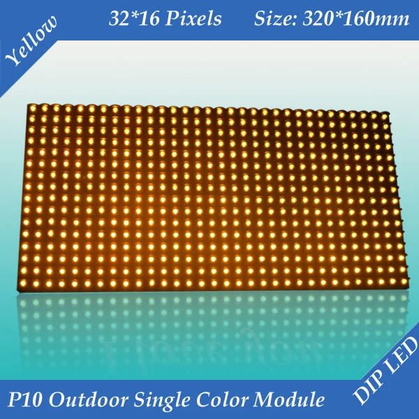 Free shipping 2pcs/lot 320*160mm 32*16 pixels for text message led sign P10 Outdoor Amber/ Yellow color LED display module
Free shipping 2pcs/lot 320*160mm 32*16 pixels for text message led sign P10 Outdoor Amber/ Yellow color LED display module