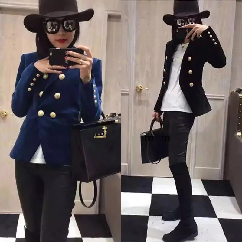 Spring European American Gold Velvet Slim Small Suit Female Velvet Jacket Long-sleeved Retro Small Suit Jackets women jackets
Spring European American Gold Velvet Slim Small Suit Female Velvet Jacket Long-sleeved Retro Small Suit Jackets women jackets