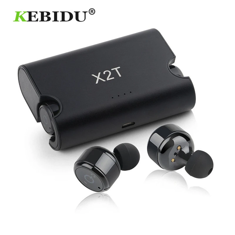 Kebidu Mini CSR 4.2 Bluetooth Earphone TWS X2T Wireless Earbuds Stereo Handsfree With MIC With Charger Box Case for Phones
Kebidu Mini CSR 4.2 Bluetooth Earphone TWS X2T Wireless Earbuds Stereo Handsfree With MIC With Charger Box Case for Phones