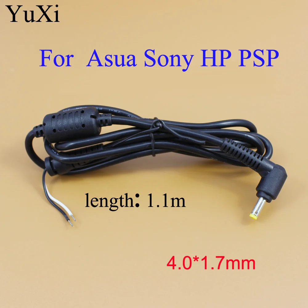 YuXi DC 4.0x1.7mm 90 Right Angle power Charger Plug cable connector cord for HP MINI for Sony PSP adapter line 1.1meter 4.0*1.7
YuXi DC 4.0x1.7mm 90 Right Angle power Charger Plug cable connector cord for HP MINI for Sony PSP adapter line 1.1meter 4.0*1.7