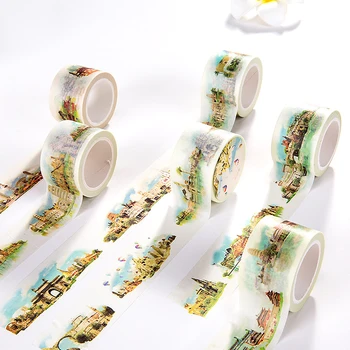 City tourism Decorative Washi Tape Cute 30mm*8m Masking Tape Hand-painted DIY Scrapbooking Sticker Label School Supplies
City tourism Decorative Washi Tape Cute 30mm*8m Masking Tape Hand-painted DIY Scrapbooking Sticker Label School Supplies