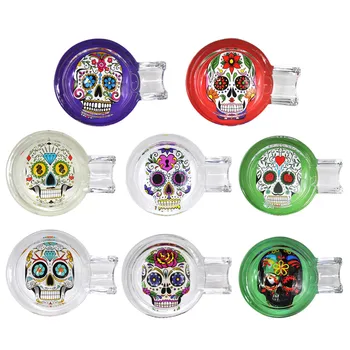 COURNOT Sugar Skull Handmade Cigarette Glass Ashtray One Ash Holder 69MM Cigarette Ashtray Day of The Dead Glass Cigar Ashtray
COURNOT Sugar Skull Handmade Cigarette Glass Ashtray One Ash Holder 69MM Cigarette Ashtray Day of The Dead Glass Cigar Ashtray