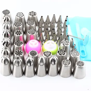 Stainless Steel 66Pcs/Set Ball Spherical Icing Russian Piping Tips Nozzle Cream Cakes Pastry Decorating Accessories Kitchen
Stainless Steel 66Pcs/Set Ball Spherical Icing Russian Piping Tips Nozzle Cream Cakes Pastry Decorating Accessories Kitchen
