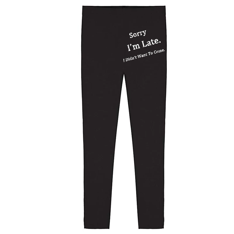 Gymshark Leggins Fitness Sorry I'm Late Idon't want to come Letter Print Best Workout Leggings Jogger sports Pants Female Tayt
Gymshark Leggins Fitness Sorry I'm Late Idon't want to come Letter Print Best Workout Leggings Jogger sports Pants Female Tayt