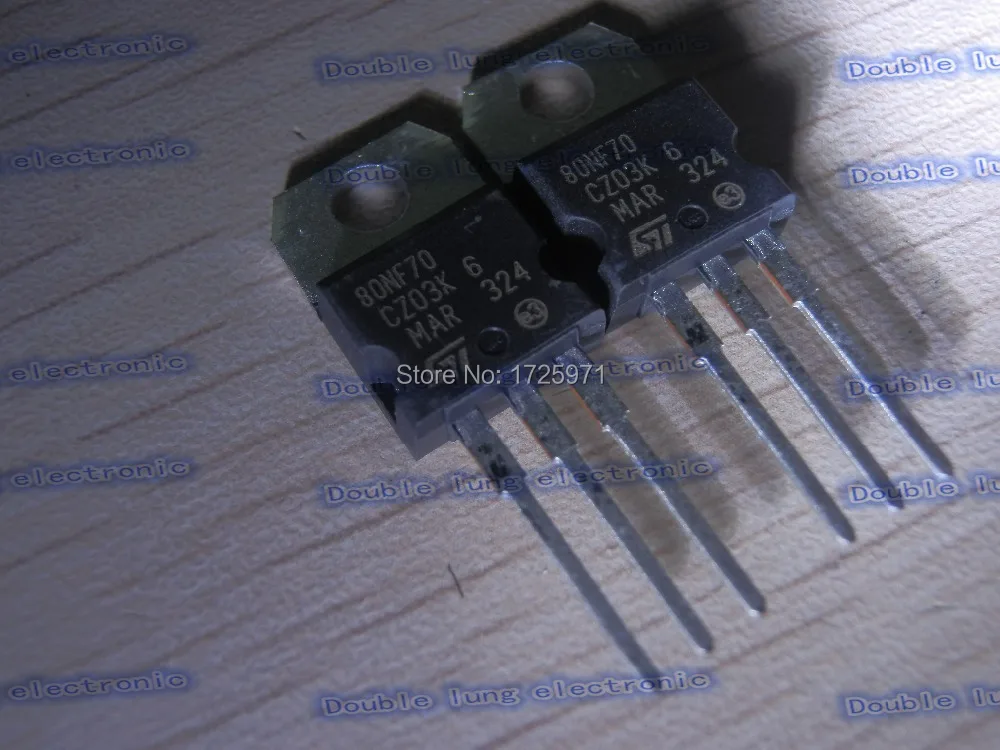 10PCS STP80NF70 P80NF70  ORIGINAL ST mosfet transistor TO 220