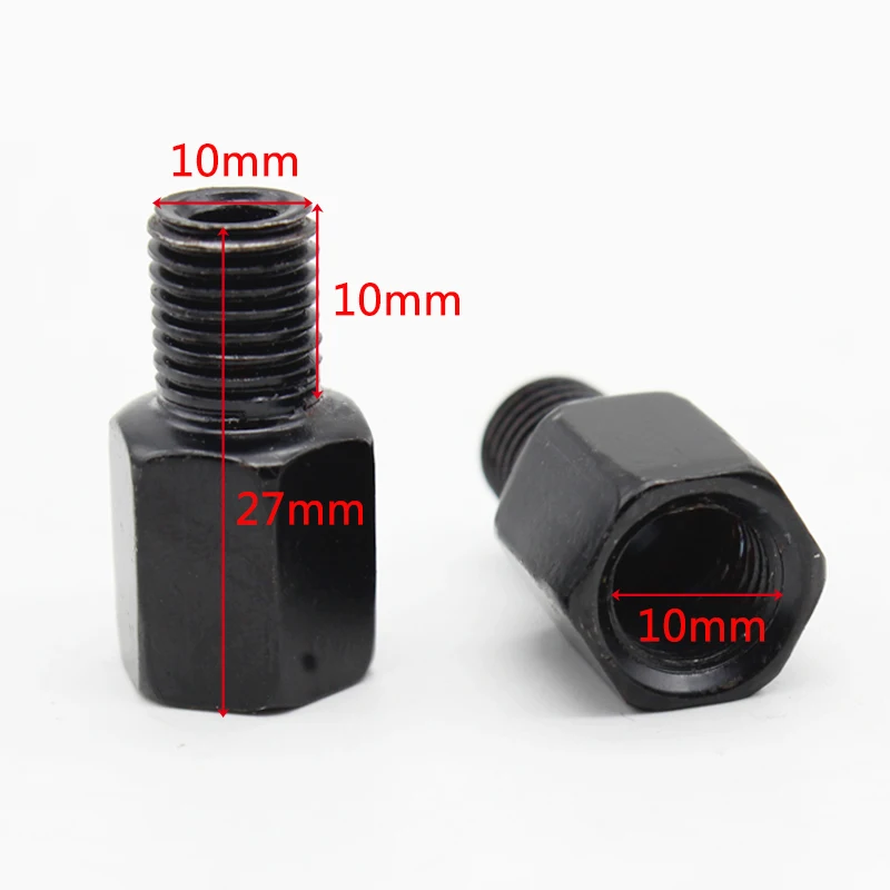 1 pair Black Motorcycle 10mm to 10mm Reverse Thread Mirror Adapter Motorcycle Mirror Mounts Screw
1 pair Black Motorcycle 10mm to 10mm Reverse Thread Mirror Adapter Motorcycle Mirror Mounts Screw
